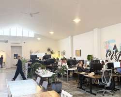 Photo of the open plan coworking and share space at The Workshop Ponsonby